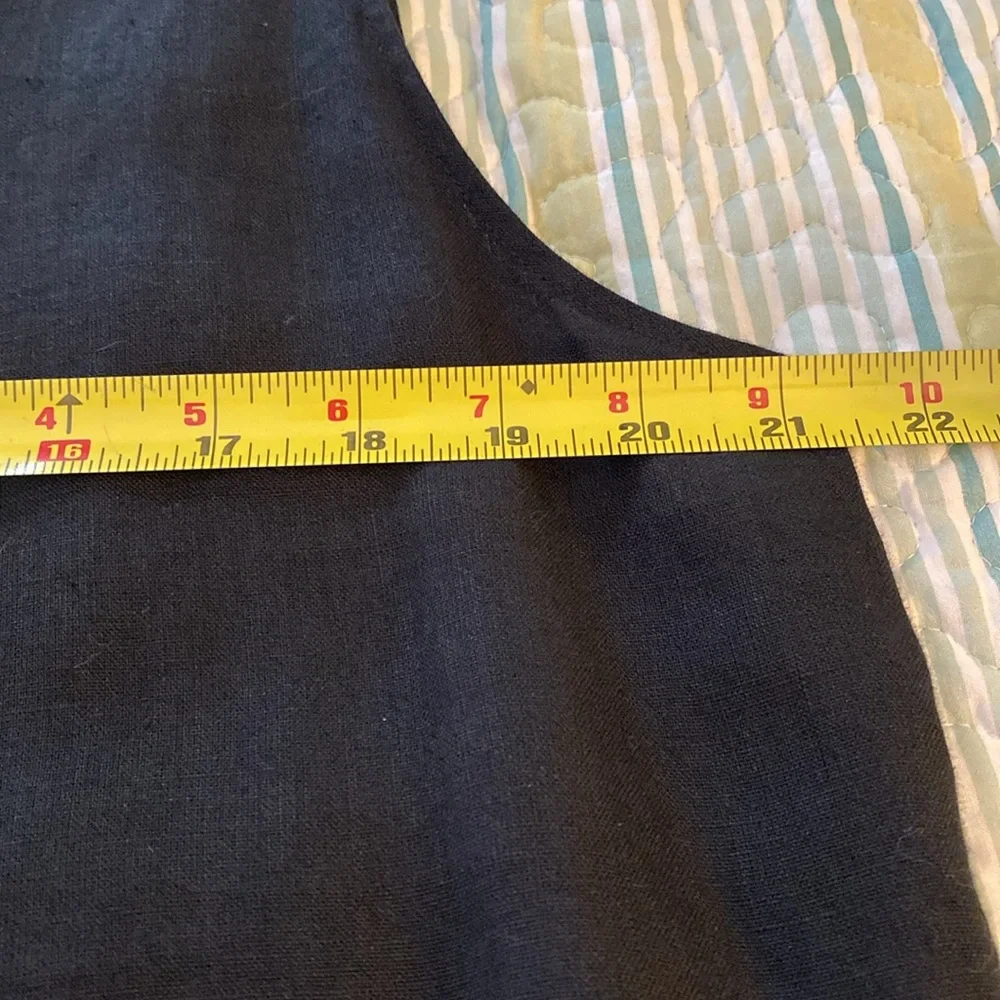 Son de Flore Black Linen Dress - Picture 2 of 6